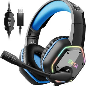 RGB Gaming Headset Gamer USB Wired