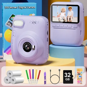 Gofunly Kids Instant Print Camera For 6-12 Years Children
